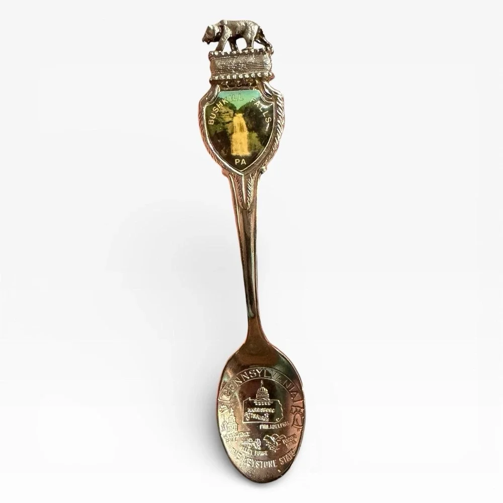 Vintage Bushkill‎ Falls Pennsylvania Souvenir Spoon